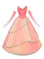 2PCS Top e gonna Glinda della strega cattiva rosa anni '70