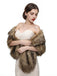 Scialli vintage in pelliccia sintetica marrone