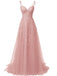 Abito lungo in tulle di pizzo con spalline sottili verde anni '30