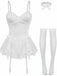 Completo body con corsetto e pizzo anni '60
