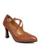 Scarpe con tacco alto e dettagli brogue con cinturini incrociati