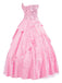 Top con paillettes Wicked e gonna a rete a ruota rosa anni '70