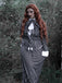 Completo a righe stile Nightmare Before Christmas nero anni '40