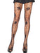 Calze a forma di ragnatela con teschio Halloween