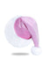 Cappello natalizio in velluto con finiture in pelliccia sintetica