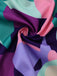 Detail: 2PCS Purple 1970s Geometric Print Vest & Shorts, timeless beauty, perfect for vintage fashion lovers