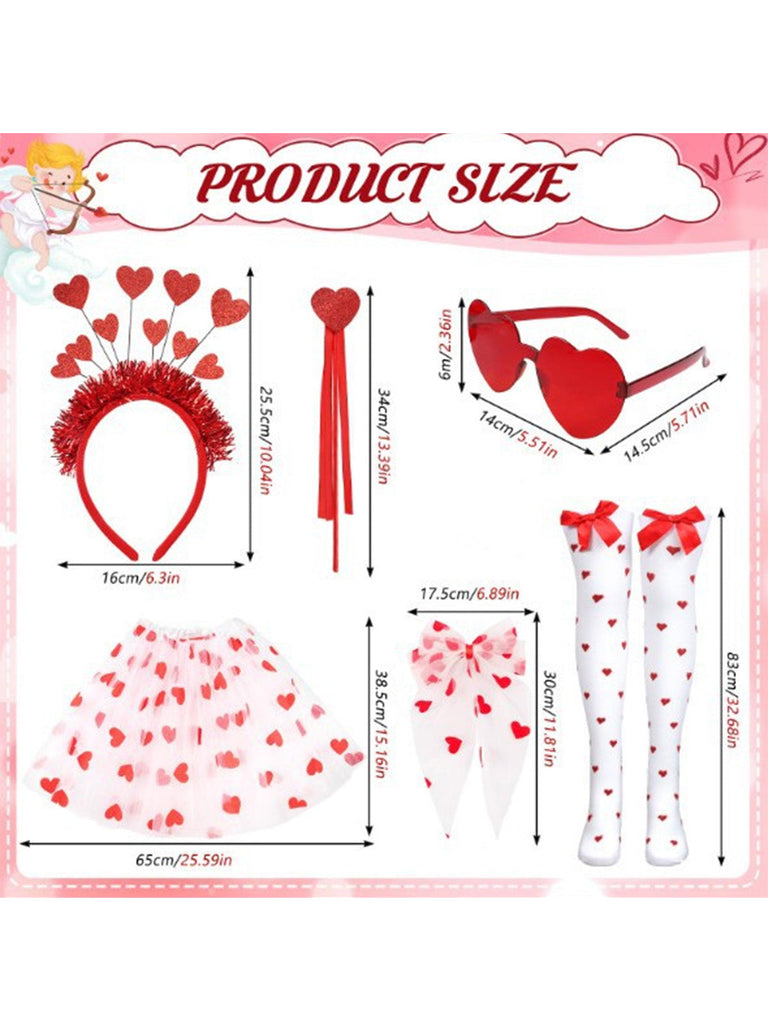 [Prevendita] Set di accessori per costumi a forma di cuore San Valentino