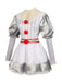 Abito a palloncino righe Pennywise Halloween argento anni '60