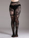 Collant gotico trasparenti con floreale in pizzo Halloween