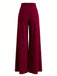 Pantaloni larghi a doppio petto a vita alta anni '50