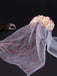 Velo in tulle per sposa fantasma con rosa di sangue
