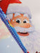 Abito a ruota fiocco di neve di Babbo Natale anni '50