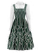 Abito Wicked a righe irregolari patchwork verde anni '60