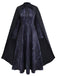 Set mantelli della strega cattiva Elphaba Halloween anni '40