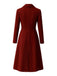 Trench lungo doppiopetto bordeaux anni '30
