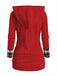 Maglione a quadri in maglia con cappuccio e bottoni anni '40
