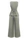 2PCS Top senza maniche e pantaloni a gamba larga anni '40