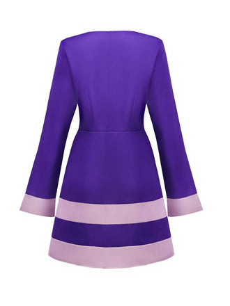 Completo di abiti mod ispirati a Daphne viola anni '60