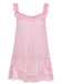 Camicia da notte babydoll in rete in pizzo con fiocco anni '50
