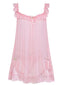 Camicia da notte babydoll in rete in pizzo con fiocco anni '50