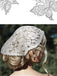Copricapo in pizzo floreale vintage