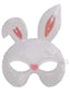 Maschera da coniglio con paillettes per feste di Halloween