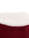 Abito in velluto con collo di pelliccia di Babbo Natale rosso anni '50