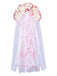 Velo in tulle per sposa fantasma con rosa di sangue