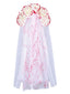Velo in tulle per sposa fantasma con rosa di sangue