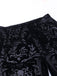 Pantaloni bootcut in velluto con stampa punk anni '80