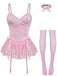 Completo body con corsetto e pizzo anni '60