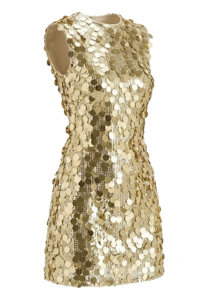 [Prevendita] Abito da festa Y2k discoteca con paillettes senza maniche