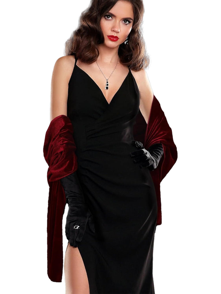 Mantella da sera in velluto vintage anni '30