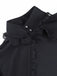 Top in pizzo gotico con collo alto nero anni '80