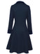 Cappotto con bottoni blu anni '40