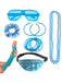 Set di accessori colorati per costumi retrò anni '80