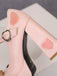 Scarpe Mary Jane con tacco alto fibbia e ritagli a cuore