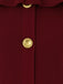 Top a maglia con maniche svasate e spalle scoperte bordeaux anni '60