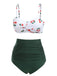 2PCS Set bikini con spalline a ciliegia anni '50