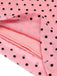 Tuta lunga monospalla a pois rosa anni '30