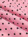 Tuta lunga monospalla a pois rosa anni '30