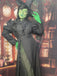 Abito da strega floreale ispirato a Wicked nero anni '40