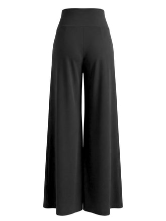 Pantaloni larghi a doppio petto a vita alta anni '50