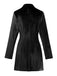 Abito blazer in velluto a maniche lunghe tinta unita anni '60
