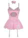 Completo body con corsetto e pizzo anni '60