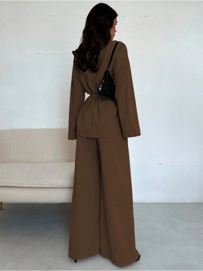 2PCS Completo blazer e pantaloni con lacci anni '60