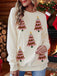 Maglione con paillettes a forma di albero di Natale anni '80