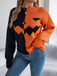 Maglione lavorato a maglia con faccia di zucca anni '40