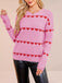 Maglione a maglia a forma di cuore San Valentino anni '40