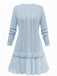 Abito in maglia a trecce con orlo plissettato anni '40